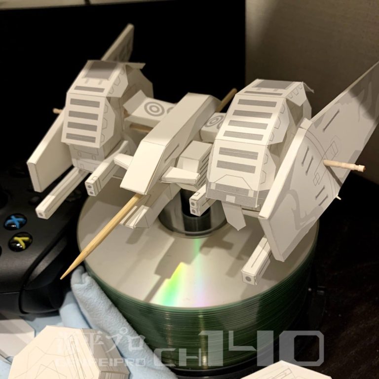 飛鉄塊斑鳩ペーパークラフトを作る話 ３号機