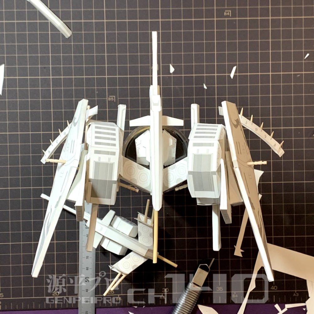 飛鉄塊斑鳩ペーパークラフトを作る話 ６号機／７号機